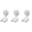 3 Pieces Shower Suction Holder For Showerhead Plastic Rotating Cup 4