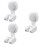 3 Pieces Shower Suction Holder For Showerhead Plastic Rotating Cup 7