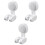 3 Pieces Shower Suction Holder For Showerhead Plastic Rotating Cup 3