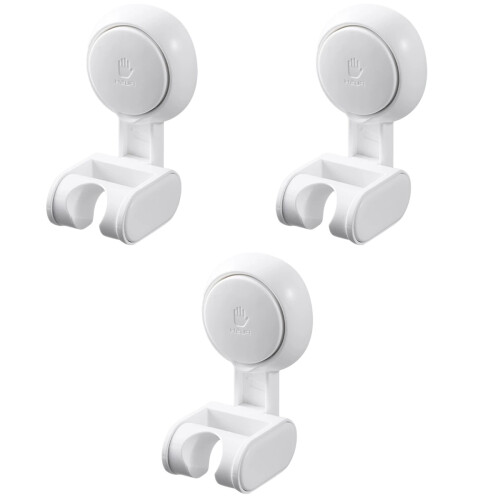 3 Pieces Shower Suction Holder For Showerhead Plastic Rotating Cup 2