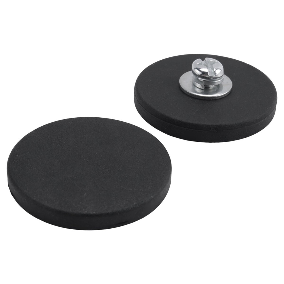 8Pack Coated Magnet Neodymium Magnet Base 43Mm M6 Male Thread Black 4853718782470