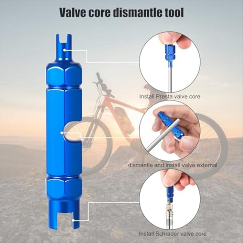 10 st ventilkärnor för Presta, ventilkärnor för cykelbyte 2