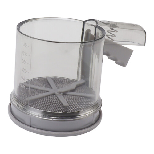PP Flour Sifter Sieve, Adjustable Fine Mesh, One-Hand Operation