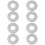 4 Split Flange Cover Covers Decorative Opening Silver 7