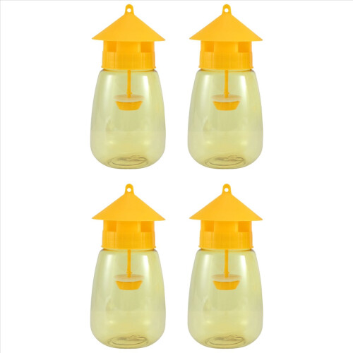 4 Pack Fly Reusable Traps, Fruit Fly Traps Fly Catcher Outdoor 2