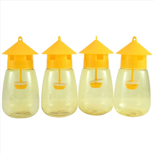 4 Pack Fly Reusable Traps, Fruit Fly Traps Fly Catcher Outdoor 1