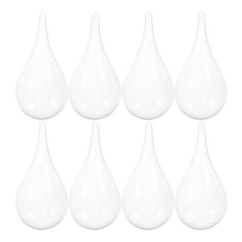 3 Pack Clear Empty Christmas Ornaments Balls Fillable Transparent