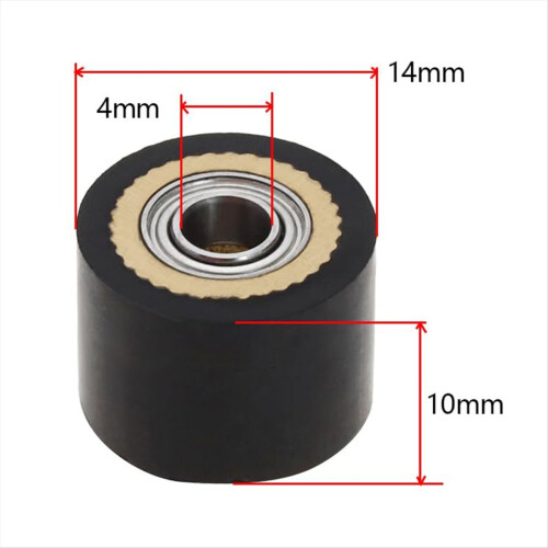 4pcs Pinch Roller 4x10x14mm Plotter Cutter Roller Paper Feed Roller 1