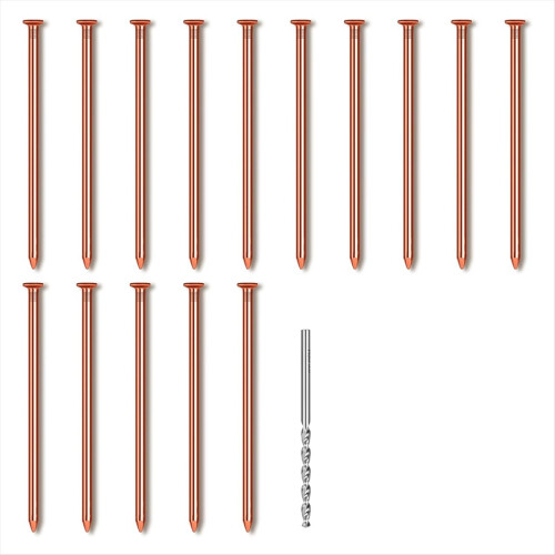15Pcs Copper Nails for Killing Trees Stump Root, 3.14 Inch