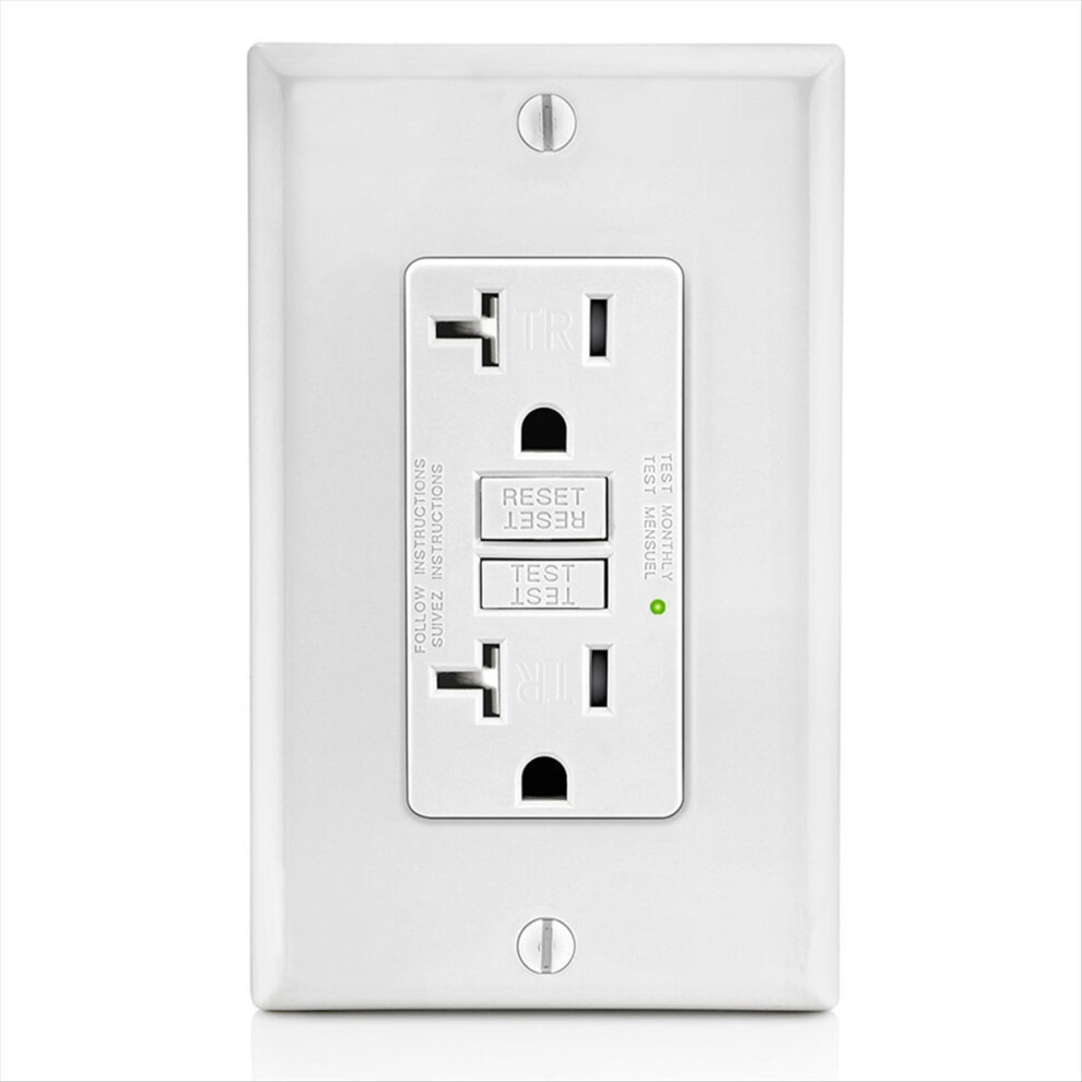 Gfci Outlet 20A, Gfi Electrical Receptacle With Led Indicator 4853290859461