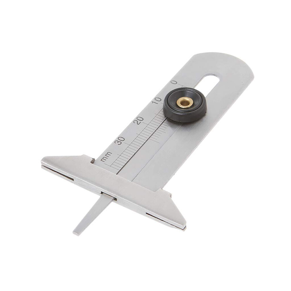 Stainless Steel Car Tyre Depth Gauge 0-30Mm Caliper Depth Measurement Tool, Tire Tread Depth Gauge, Car Tire Gauge 9354506113629