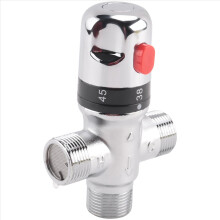 Valvă de amestec termostatică cu 3 căi din cupru, încălzitor de apă solar de 3/4 inch