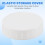 Regular Mouth Lids for Jar Lids Plastic Storage Caps Dia 70mm 4