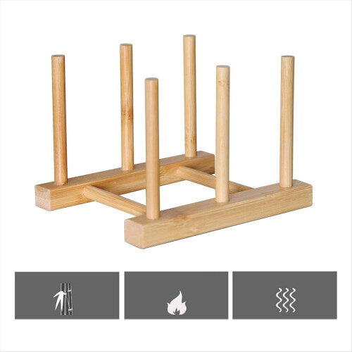 Kitchen Organizer Pot Lid Holder Storage Rack Cutting Board Stand 2