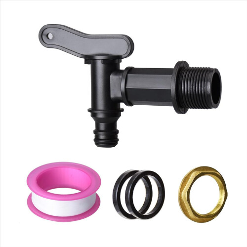 3/4" vandhane med messingmøtrik