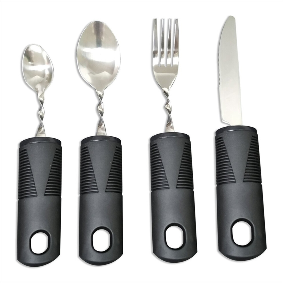 Umã¦Rket 4Pcs Bendable Cutlery Disabled Utensil Adult Weighted Utensils