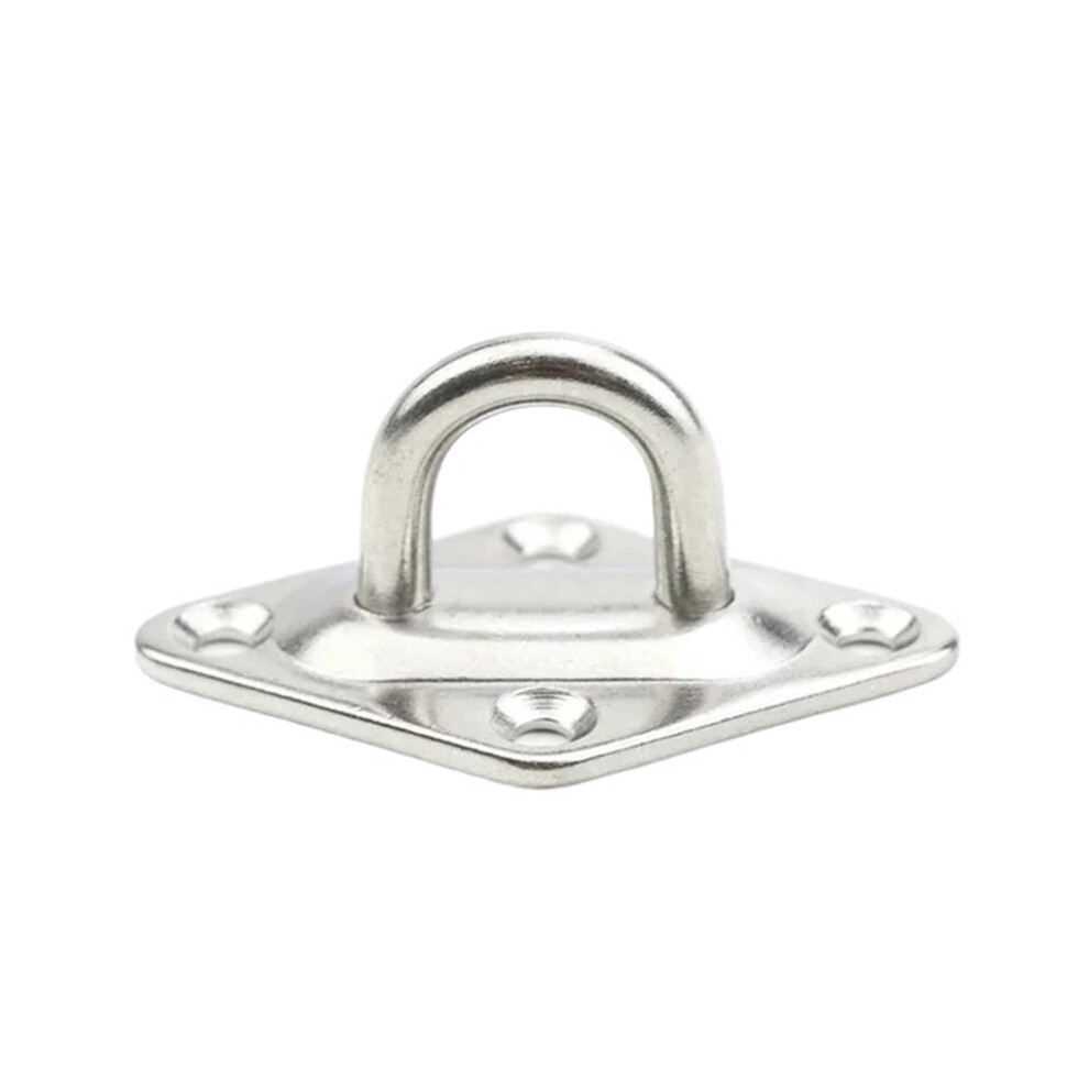 U-Type Screw Fixing Pad Eye Plate, Diamond 5Mm, Deck Door Wall Ceiling Mounting Hook 9393856194926