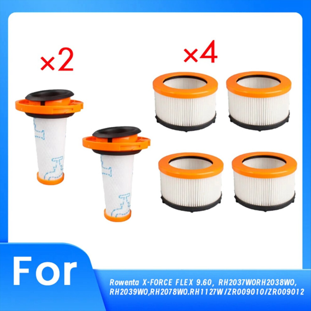 6Pcs Filters For X-Force Flex 9.60 Cordless Vacuum Cleaner 4854173713023