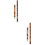 2 Sets Bamboo Flute Chinese Style Beginner Flute D Key 7