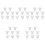 40 Pcs Silicone Breast Pump Flange Inserts 5