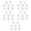 40 Pcs Silicone Breast Pump Flange Inserts 9
