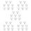 40 Pcs Silicone Breast Pump Flange Inserts 10