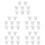 40 Pcs Silicone Breast Pump Flange Inserts 8