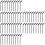 150Pcs Easy Carry Black Disposable Eyelash Brushes for Makeup Practice 7