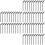 150Pcs Easy Carry Black Disposable Eyelash Brushes for Makeup Practice 6
