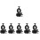 6Pcs Head Light Hard Hat Clip Replacement Holder 5