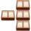 4Pcs Wooden Watch Display Holder With Display Pillow 6