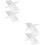 4 Pcs X-Shaped Reading Holder Multi-Functional Book Stand 8