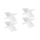 4 Pcs X-Shaped Reading Holder Multi-Functional Book Stand 6