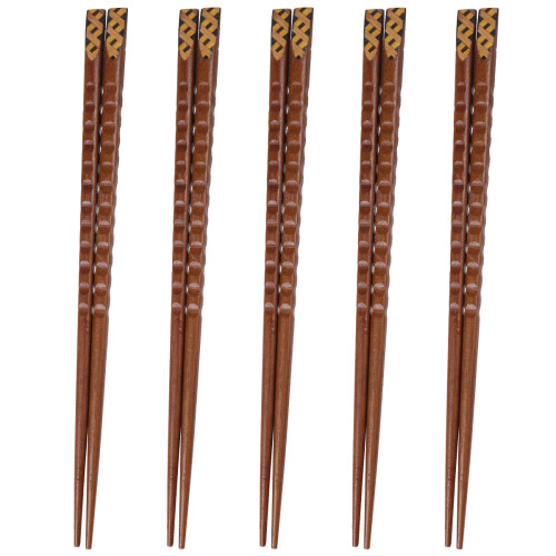1 Set 5 Pairs Pointed Chopsticks Tableware