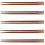 1 Set 5 Pairs Pointed Chopsticks Tableware 6