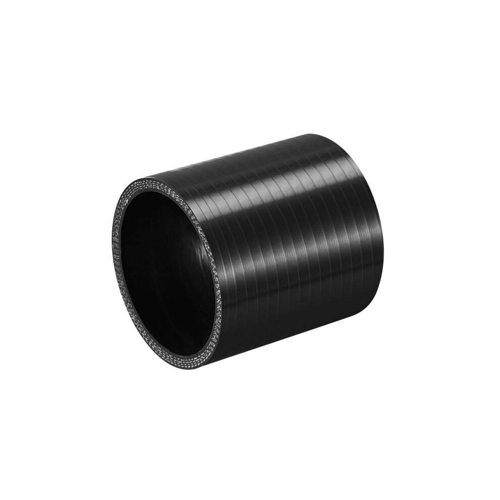 60Mm 2.36" Id Car Straight Silicone Coupler Turbo Pipe 76Mm Stylish Design For Turbocharger Piping Black 9354506113674