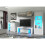 Creative Furniture Floe 130cm TV Unit LED - White Gloss Doors 4