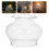 4 Pcs Clear Glass Chimney Replacement For Kerosene Lamps 11