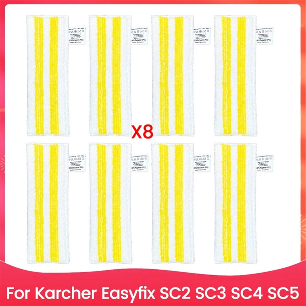 Umærket 8Pcs Steam Mop Cloths For Karcher Sc2 Sc3 Sc4 Sc5 Handheld Vacuum