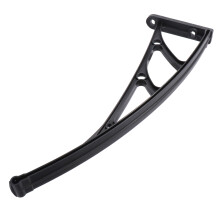 2Pcs Outdoor Balcony Awning Support Bracket With 3Mm Slot Black