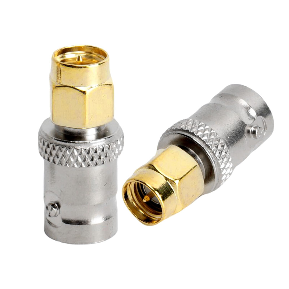Sma Bnc Adapter Bnc Female To Sma Male Coaxial Connector Pack Of 2 For Rf Antennas Wifi Sdr 9084446260809