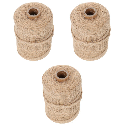 3 Rolls Diy Craft Hemp Ropes For Gift Packaging And Handworked Twines 2