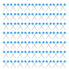 1500St Veelzijdige Blauwe Push Pins Van Plastic Voor Kaart En Kantoor