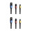6St Socket Adapter Set, Sterk Staal, Praktische Hex Boor Aansluiting 5