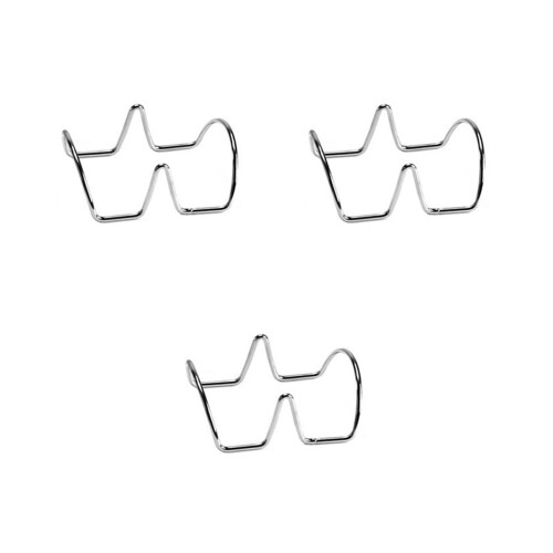 3Pcs Taco Holders Stainless Steel Double Rack For Shells 2