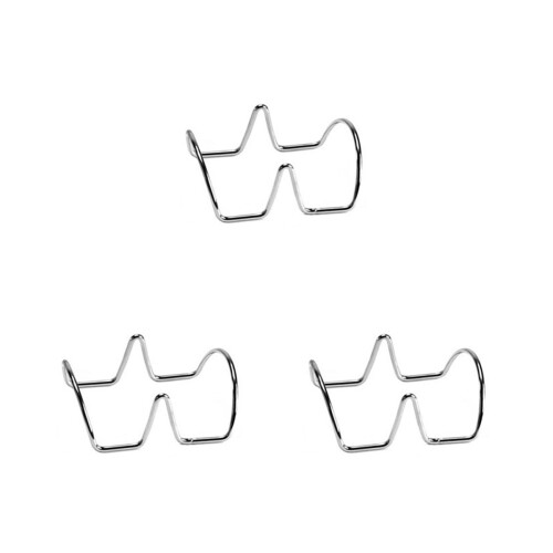 3Pcs Taco Holders Stainless Steel Double Rack For Shells 1