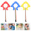 6 Pcs Children Walking Leash With Round Handle Colored Safety Rope 11