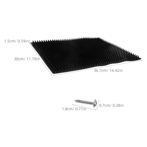 1 Set Cow Brush Scratching Post Mat For Cows And Horses 2
