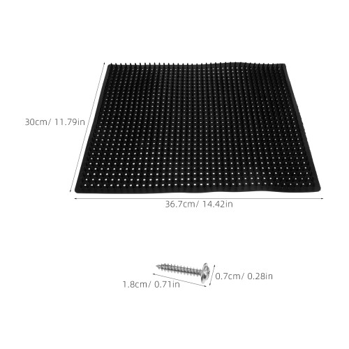 1 Set Cow Brush Scratching Post Mat For Cows And Horses 1