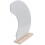 5Pcs Wooden Base Desktop Acrylic Irregular Makeup Mirror 2
